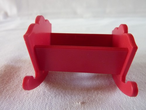 Playmobil berceau rouge lit - rouge,